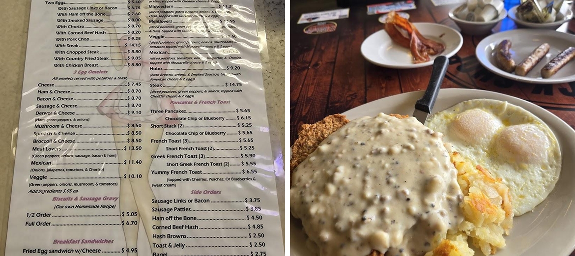 Worth Snack Shop Menu