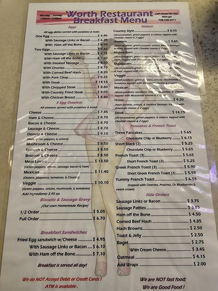 Worth Snack Shop Menu image 1