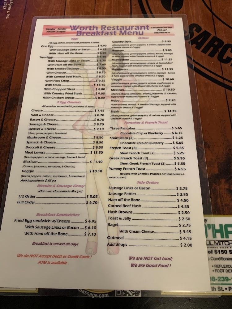 Worth Snack Shop Menu image 2