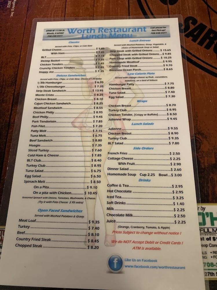 Worth Snack Shop Menu image 3